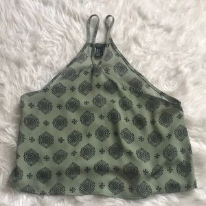 Cropped Flowy Forever 21 Tank